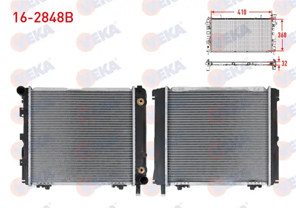 Su Radyatörü Brazing Mercedes E Serisi (W124) 200 E A-T Ac-1988-1993