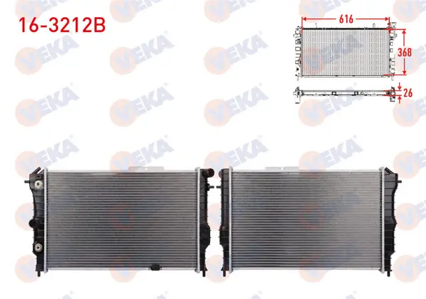 Su Radyatörü Brazing Opel Vectra A 1.6 A-T 1989-1995
