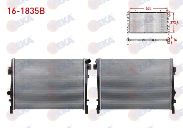Su Radyatörü Brazing Fiat Freemont (Jf) 2.0 Mjt A-T / M-T Ac + /-2011 -
