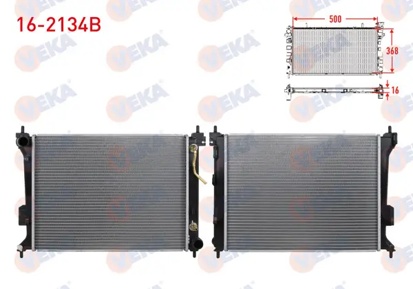Su Radyatörü Brazing Hyundai i20 (Pb, Pbt) 1.2 A-T Ac + /-2008-2015