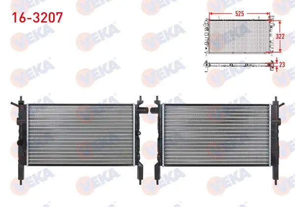 Su Radyatörü Mekanik Opel Astra F 1.4İ M-T 1991-1998