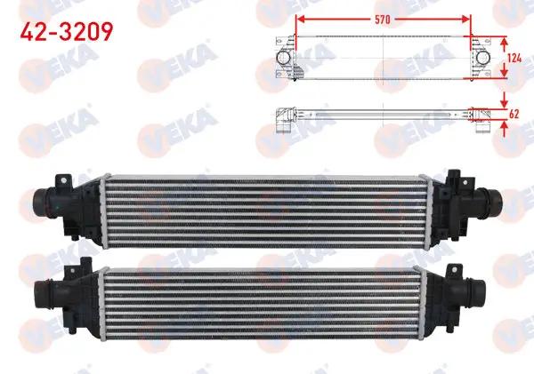 Turbo Radyatörü (Intercooler) Opel Mokka 1.4 2012 -