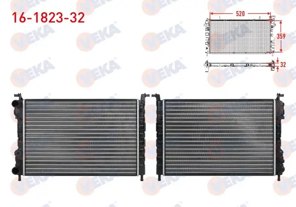 Su Radyatörü Mekanik (32mm) Fiat Palio (178Bx) (178Dx) 1.2İ 16V M-T 1996-2005