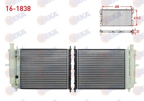 Su Radyatörü Mekanik Bıdonlu Fiat Bravo (182) 1.6 16V Ac-/ M-T 1995-2004