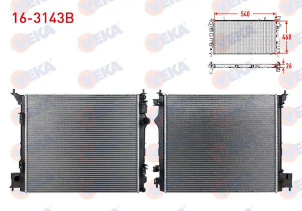 Su Radyatörü Brazıng Nıssan Qashqai (J11) 1.6 DCI M-T Ac + /-2014 -