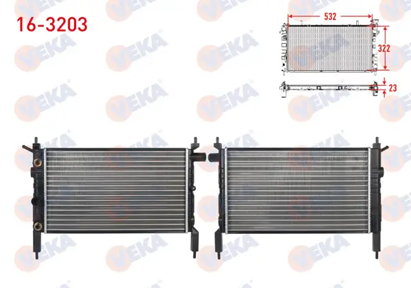 Su Radyatörü Mekanik Opel Astra F 1.4İ A-T 1991-1998