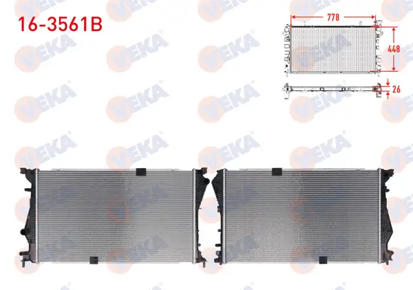 Su Radyatörü Brazing Renault Traffic II (Fl) 2.0 DCI M-T Ac + /-2006-2014