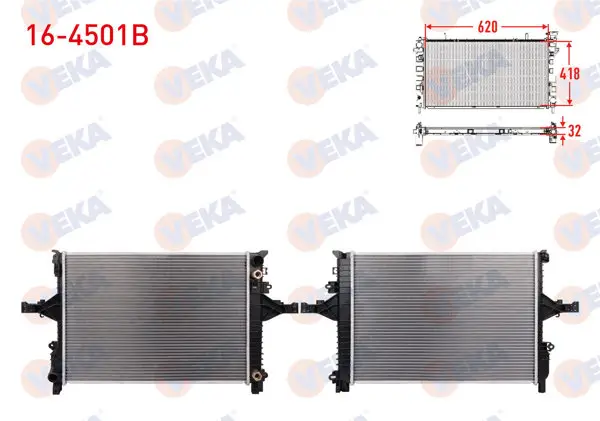 Su Radyatörü Brazing Volvo S60 I 2.0 T A-T 2000-2010