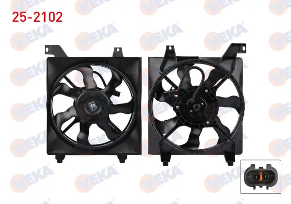 Fan Motoru Su Radyatörü Davlumbazlı Tekli Fan Hyundai Accent Era 1.4İ 16V M-T 2006-2012