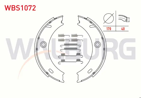 El Fren Balatası Aksesuarlı Mercedes Sprinter 4T (904) 412 CDI 170X40 mm 1995-2006 / Sprinter 4T 413 CDI 1995-2006 / Volkswagen Lt 2835 II 2.5 TDI 1996-2006 / Volkswagen Lt 2846 II 2.5 TDI 1996-2006