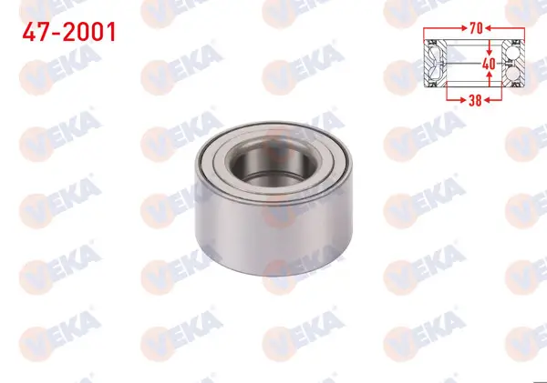 On-Arka Tekerlek Rulmanı Sol-Sağ 38X73x40 Honda Civic V 1.3 1992-1995 / Civic VI 1.4İ-1.5İ-1.6İ 1995-2001 / Civic VII 1.4İ-1.6İ-1.7İ 2000-2006 / Hr-V 1.6 1999-/ Cr-V II 2.0İ-2.4 2002-2006