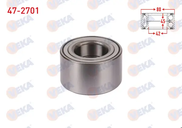 On Tekerlek Rulmanı Sol-Sağ ABS Okuyuculu 42X80x45 Mazda 3 1.6 Dı 2003-2009 / Mazda 5 2.0 2005-2010