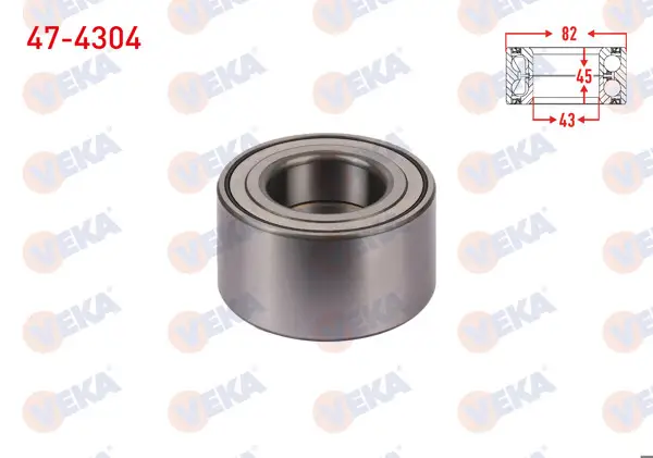 On Tekerlek Rulmanı Sol-Sağ 43X82x45 Toyota Rav 4 II 2.0 Vvt-I 2000-2006