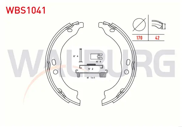 El Fren Balatası Kit 170X42 Fiat Ducato 2.0Jtd-2.3 Mjt 2006-2014 / Peugeot Boxer III 2.2 HDI-2.0 HDI 2006-2014 / Citroen Jumper III 2.0 HDI-2.2 HDI 2006-2014