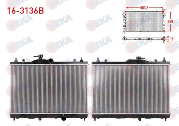 Su Radyatörü Brazıng Nıssan Juke 1.6 M-T Ac + /-2010 -