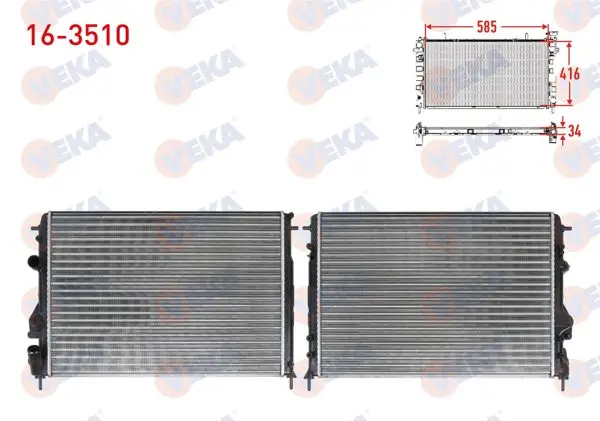 Su Radyatörü Mekanik Dacia Logan (Ls) 1.5 DCI M-T 2004-2012