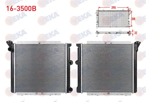 Su Radyatörü Brazing Kalınlık 32mm Renault R9 1.4-1.6 Karburatorlu 1985-2000