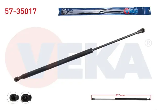 Bagaj Amortisörü 497mm / 610N Renault Laguna III (Bt0 / 1) 2007-