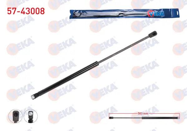 Bagaj Amortisörü 503mm / 245N Toyota Yaris (_Cp10) 1999-2005