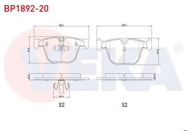 Fren Balata Arka BMW 5 Serisi Gran Turısmo (F07) 520 D 2009 -