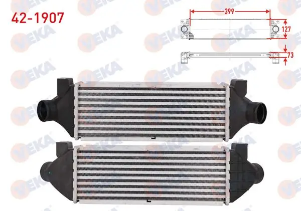 Turbo Radyatörü (Intercooler) Arkadan Itıs Ford Transit (V184) 2.4 TDCI 2000-2006