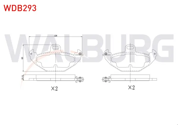 Fren Balata Arka Renault Laguna I (B56,556) 1.9 DCI 1993-2001 / Laguna I (B56,556) 2.2 Dt 1993-2001