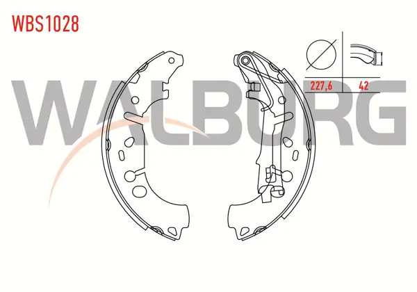 Fren Pabuç Balata Arka Fiat Linea (323) 1.3 Mjt Levyelı 228X40 mm 2007-/ Grande Punto 1.3 Mjt 2005-2012 / Corsa D 1.3 CDTI 2006-2014 / Corsa E 1.4 2014 -