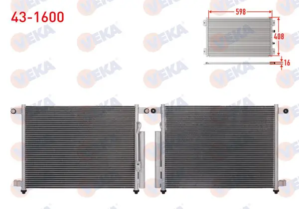 Klima Radyatörü Chevrolet Aveo (T250) 1.4İ A-T / M-T 2006-2011