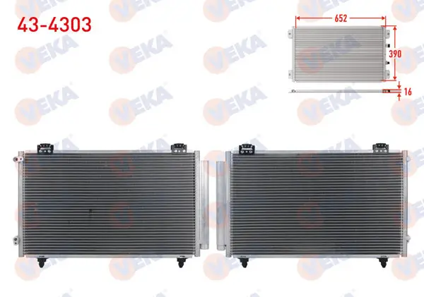 Klima Radyatörü Toyota Corolla (_E12_) 1.4 Vvt-I A-T / M-T 2002-2007