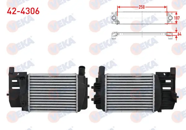 Turbo Radyatörü (Intercooler) Toyota Yaris (P13) 1.4 D-4D 2011 -