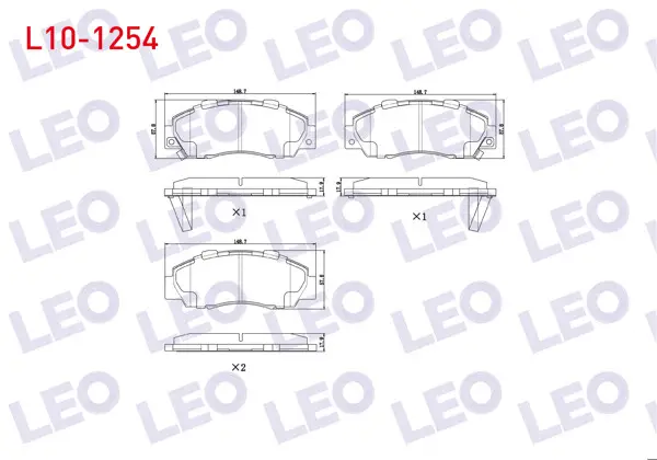 Fren Balata Ön Ikazlı Honda Accord IV-V-VI 1.6İ 2.0İ 16V 1990-1993-1997 / Accord VI 1.6İ 2.0İ Ls 1997-2003 / Hr-V (Gh) 1.6 1999-/ Cr-VI 2.0İ 16V 1995-2002 / Integra 2.0İ 16V 2001 -