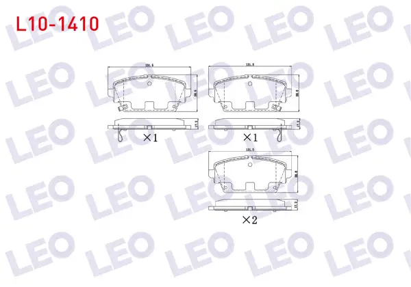 Fren Balata Ön Ikazlı Nissan Primera (P12) 1.6İ 2002-/ Primera (P12) 1.8İ 16V 2002-/ Primera (P12) 2.0İ 16V 2002 -