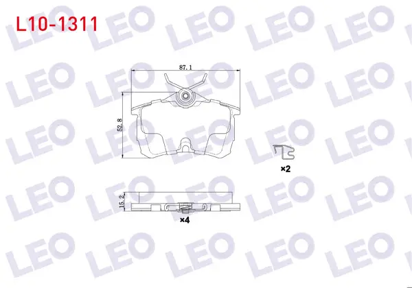Fren Balata Arka Honda Accord VII (Cl) 1.6İ 16V 2003-2008 / Accord VII (Cl) 2.0 16V 2003-2008