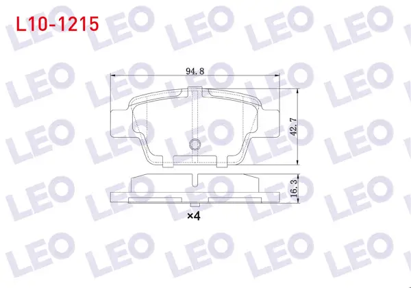 Fren Balata Arka Fiat Linea 1.4 T-Jet 2007-/ Bravo II (198) 1.6 Mjt 2006-/ Stilo 1.6 16V 2001-2010 / Bravo II 1.6 2006-/ Alfa Romeo Mıto 1.4 T 2008-/ Mıto (955) 1.6 JTD 2008-/