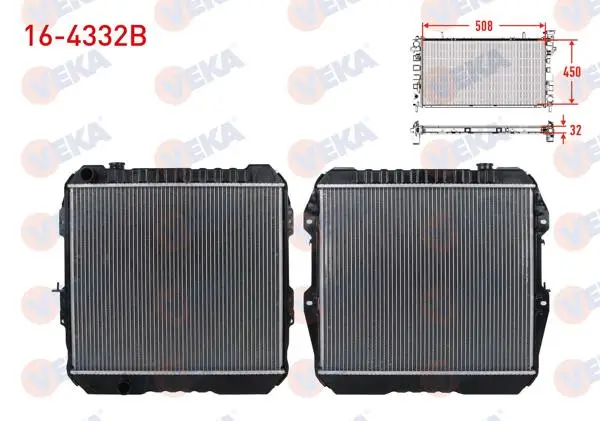 Su Radyatörü Brazing Toyota Hı-Lux Pick Up (_N_) 2.4 D Ln85 M-T Ac + /-1983-2005