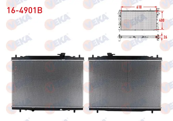 Su Radyatörü Brazing Dfm Panelvan 1.3 M-T Ac + /-2009 -