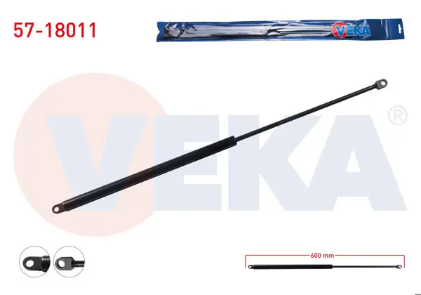 Bagaj Amortisörü 600mm / 300N Çift Delik Fiat Kartal 1985-1988