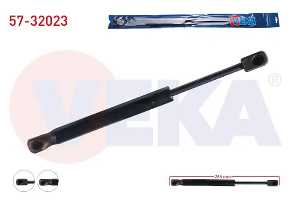 Bagaj Amortisörü 265mm / 470N Opel Astra H 4 Kapı 2004-2010
