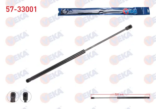 Bagaj Amortisörü 520mm / 360N Peugeot 206 (2A / C) 5 Kapı 1998-2006