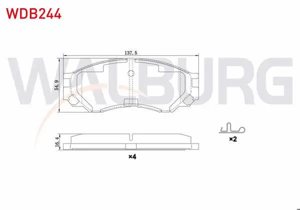 Fren Balata Ön Mitsubishi L 200 (K7t,K6t) 2.5 TD 1996-2007 / L 200 (K7t,K6t) 2.0 1996-2007 / L 200 (K7t,K6t) 2.5 D 1996-2007