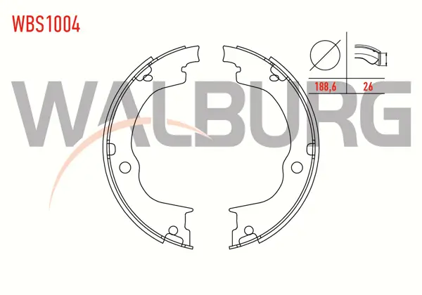 El Fren Balatası Chevrolet Captiva (C100,C140) 2.0 D 188,6X26 mm 2006-/ Captiva (C140) 2.0 D 2012-2014 / Opel Antara 2.0 CDTI 2007 -