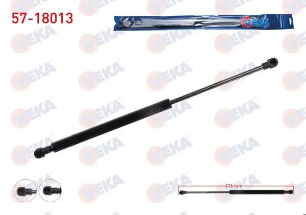Bagaj Amortisörü 436mm / 350N Fiat Grande Punto (199) 2005-2012
