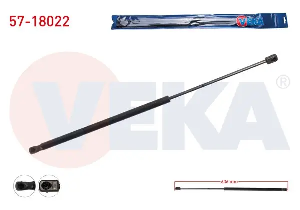 Bagaj Amortisörü 636mm / 340N Fiat Egea Hb 2015-