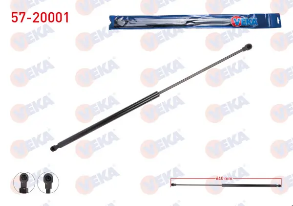 Bagaj Amortisörü 640mm / 465N Honda Civic VIII 5 Kapı 2005-2012