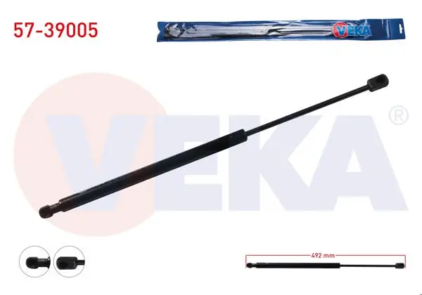 Bagaj Amortisörü 492mm / 440N Skoda Fabia II 5 Kapı 2006-2015