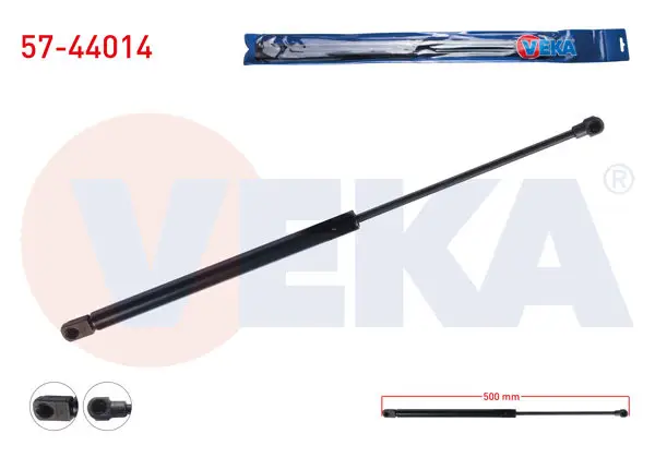 Motor Kaput Amortisörü 500mm / 350N Audi A3 (8L1) 1996-2003 / Volkswagen Bora (1J2) 1998-2005 / Golf IV (1J1) 1997-2005