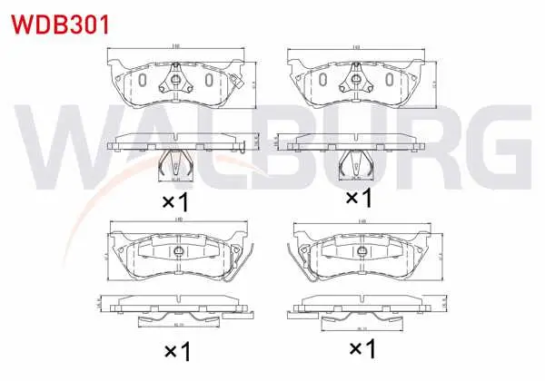 Fren Balata Arka Ikazlı Mercedes M Class (W163) Ml 320 1998-2005 / M Class (W163) Ml 270 CDI 1998-2005