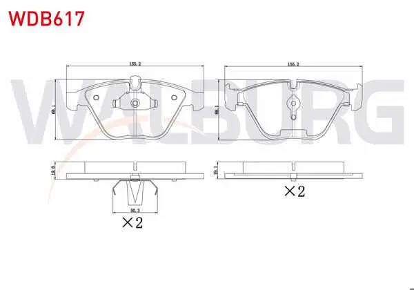 Fren Balata Ön BMW 3 Serisi (E90) 318 İ 2005-2011 / (E90) 320 İ 2005-2011 / (E90) 320 D 2005-2011 / (E90) 325 D 2005-2011