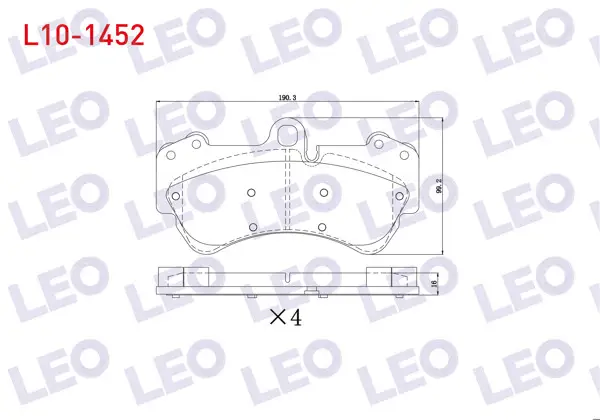 Fren Balata Ön Volkswagen Touareg 3.6 V6 FSI 17 Jant 2002-2010 / Touareg 2.5 Rs TDI 2002-2010 / Touareg 4.2 V8 2002-2010 / Porsche Cayenne 3.2İ 17 Jant 2002-2010 / Cayenne 3.6İ 17 Jant 2002-2010