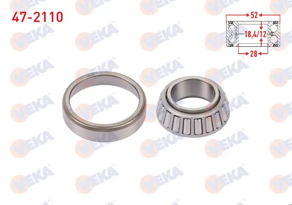 Arka Tekerlek Rulmanı Sol-Sağ 28X52x18,4 / 12 Hyundai Excel 1.5İ 1990-1995